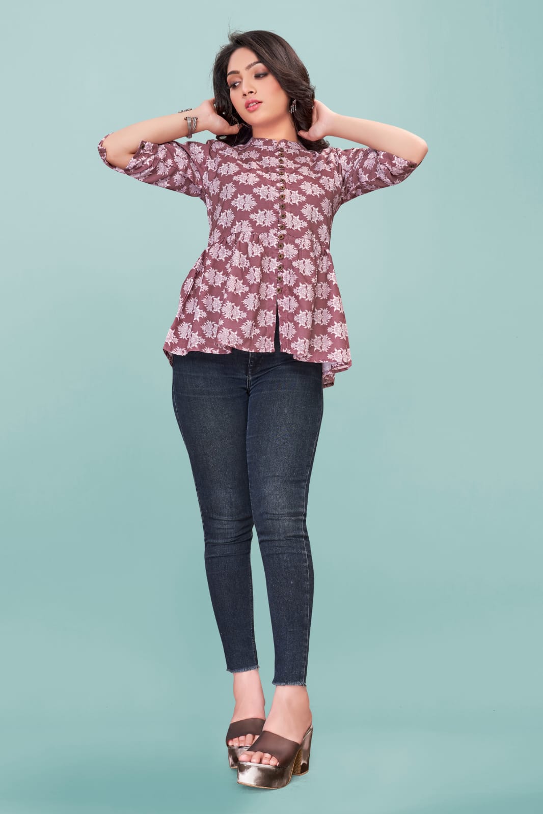 Ff 1010 Stylish Designer Wear Wholesale Ladies Top